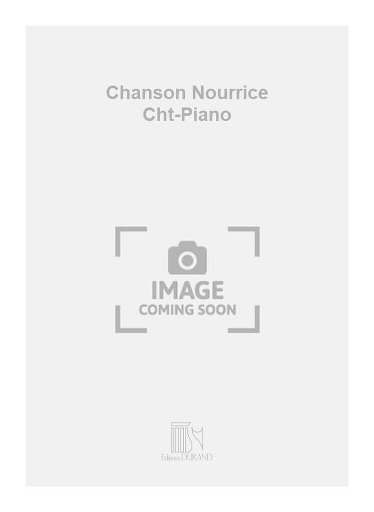 Chanson Nourrice Cht-Piano